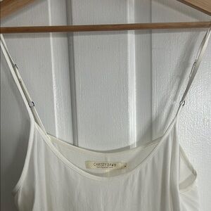 Christy Dawn Cream Spaghetti Strap Slip Dress